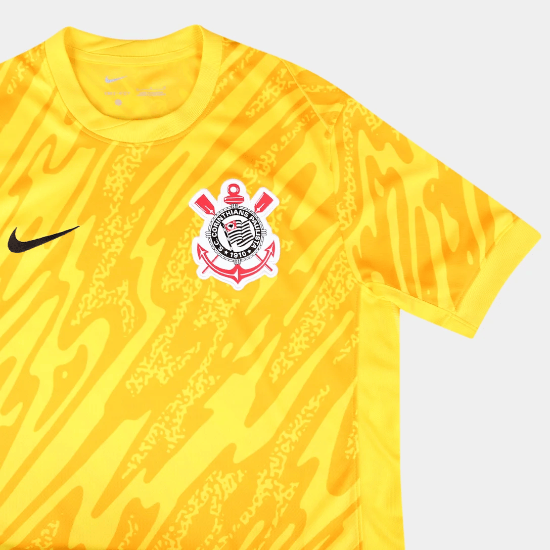 Camisa Corinthians Goleiro 24/25 s/n° Torcedor Nike Masculina - Amarelo