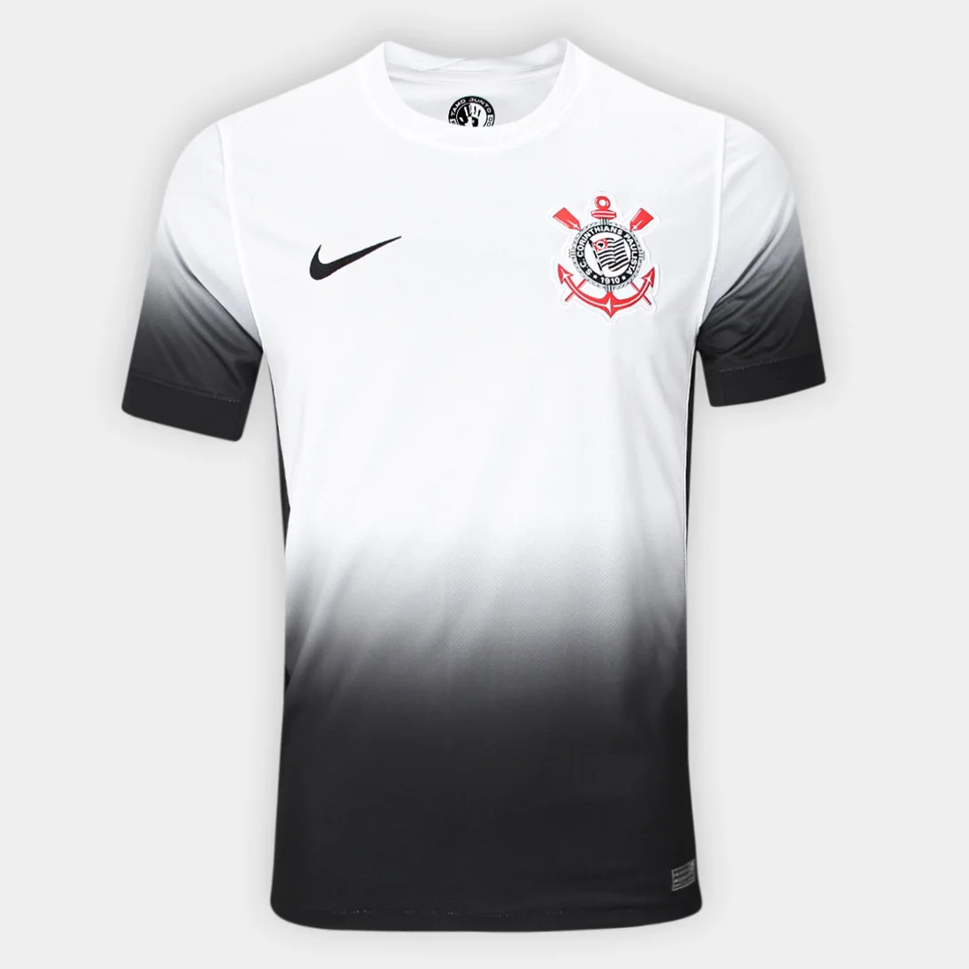 Camisa Corinthians I 24/25 - Romero N°11 Torcedor Nike Masculina - Branco+Preto