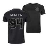 Camisa Corinthians II 24/25 - Memphis Depay 94 - Masculino - Preta